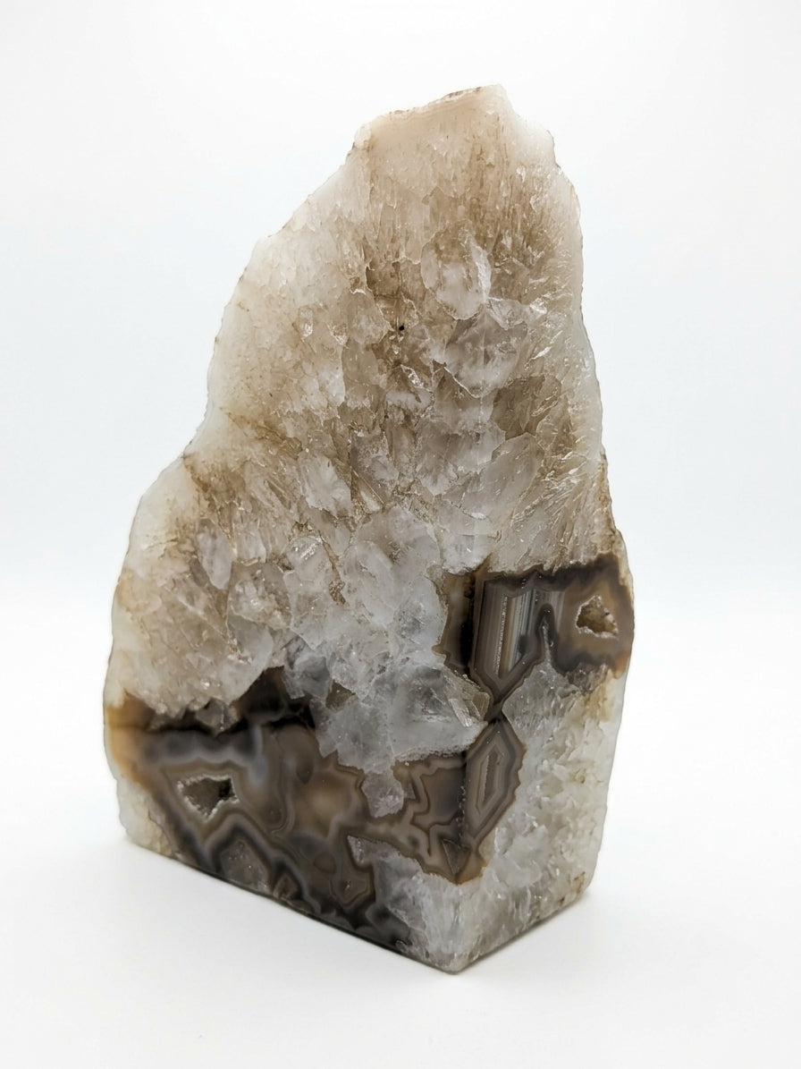 Piedra Ágata Decorativa Gris Y Café 1293 G