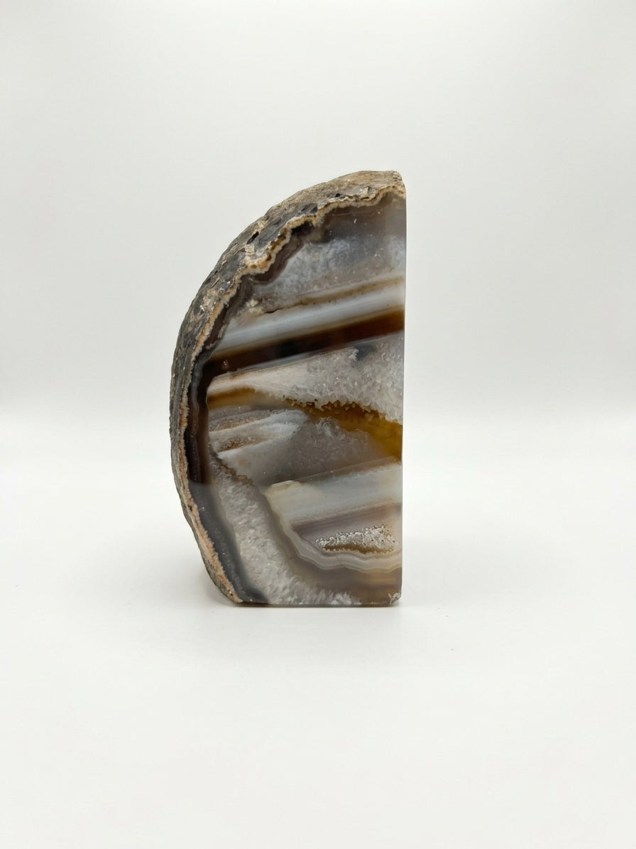 Piedra Decorativa Agata Cafe De 957 Gramos