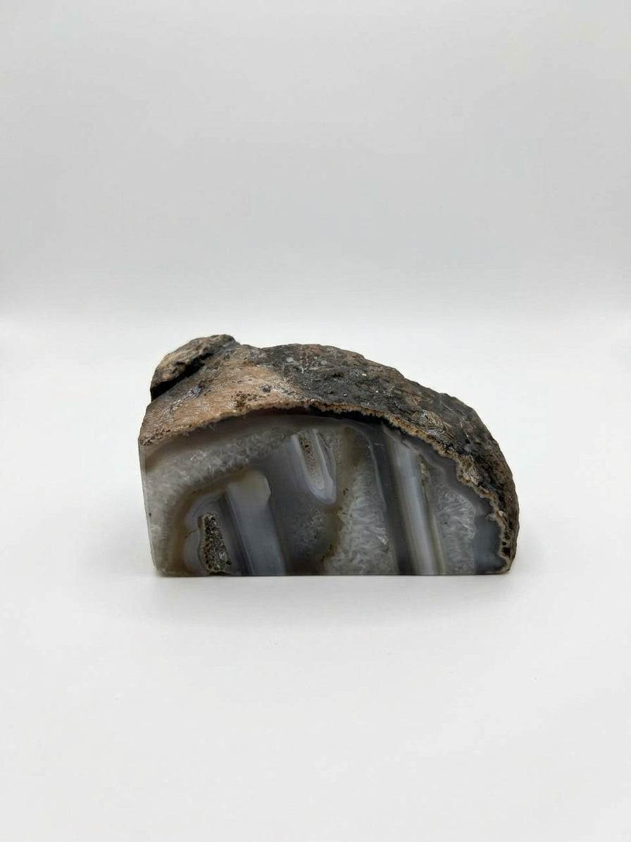 Piedra Decorativa Agata Cafe De 957 Gramos